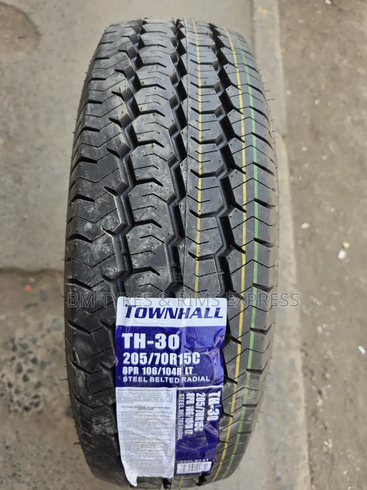 205 /70 R15 TOWNHALL TIRES (Commercial)
