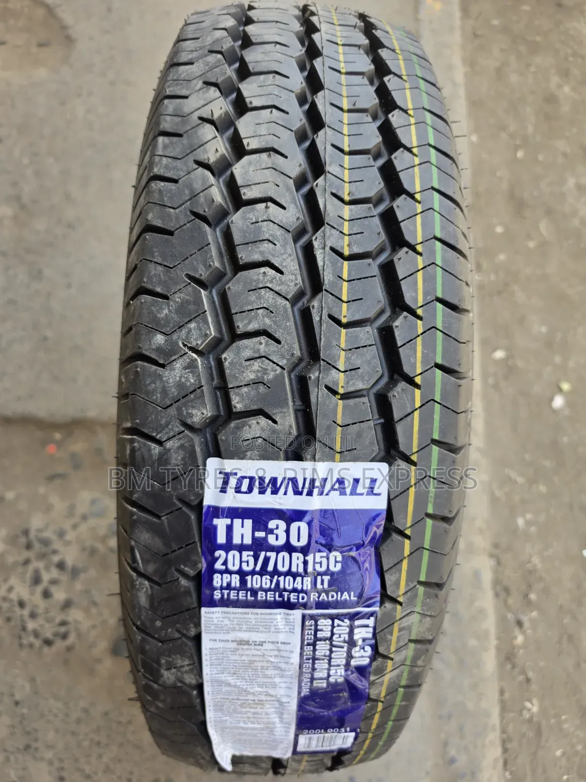 205 /70 R15 TOWNHALL TIRES (Commercial)