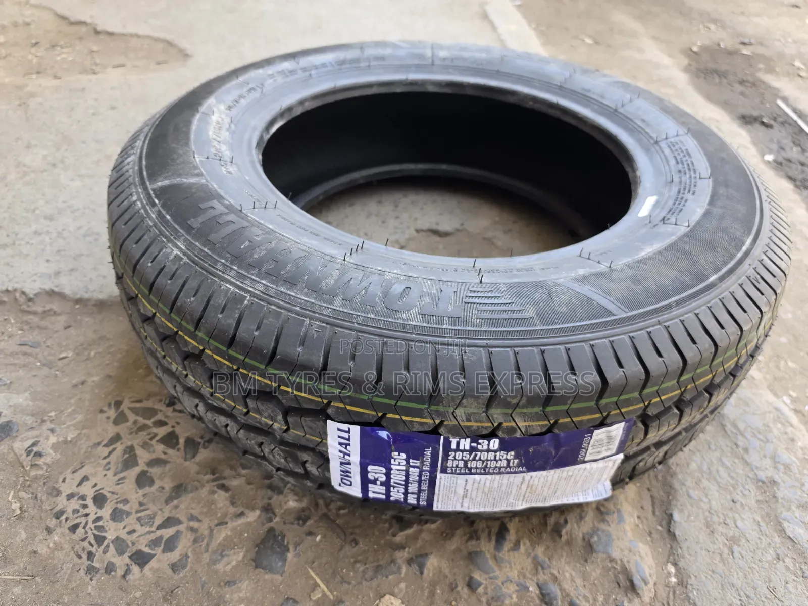 205 /70 R15 TOWNHALL TIRES (Commercial)