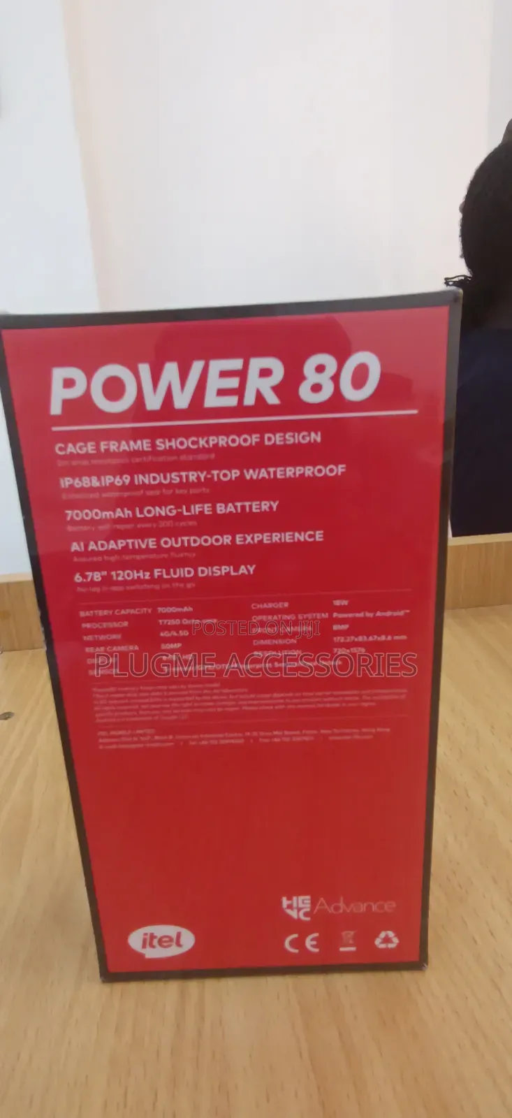 New Itel Power 80 128 GB Black