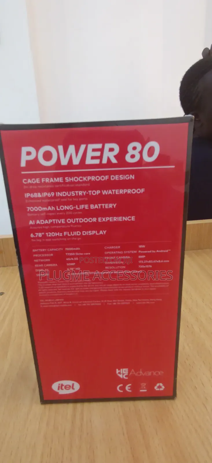 New Itel Power 80 128 GB Black
