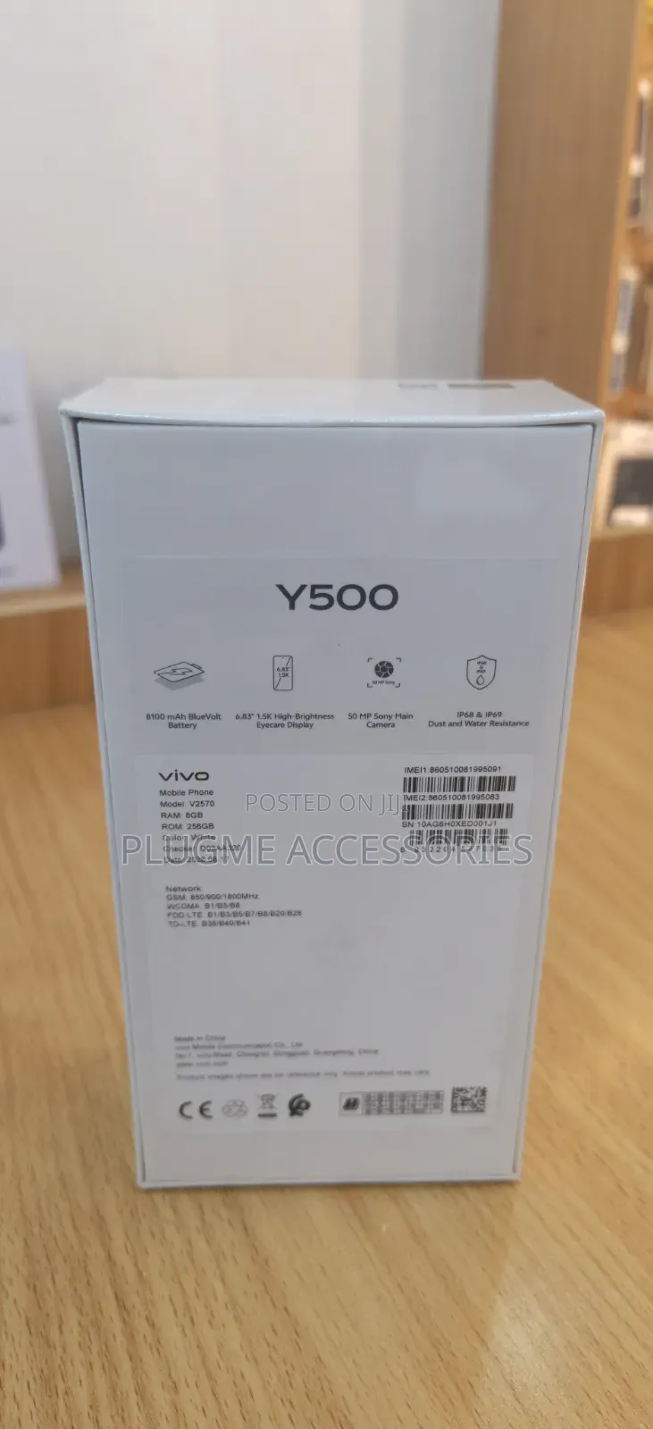 New Vivo Y500 256 GB White