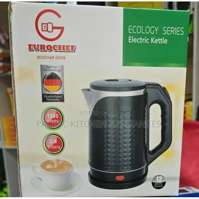 Eurochef EC- K16 2.0L Stainless Steel Cordless Electric Kettle