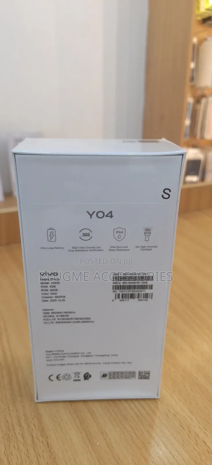 New Vivo Y04 64 GB Silver