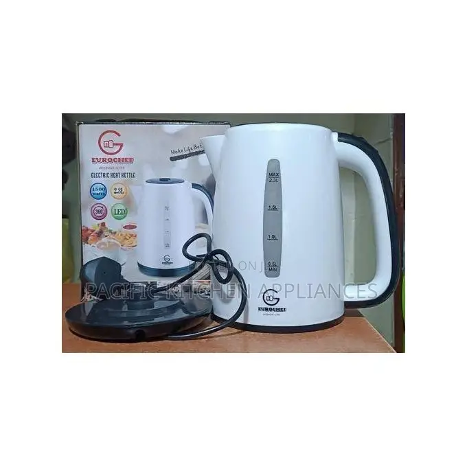 Eurochef 2.3ltrs Plastic Electric Cordless Kettle , Automatic
