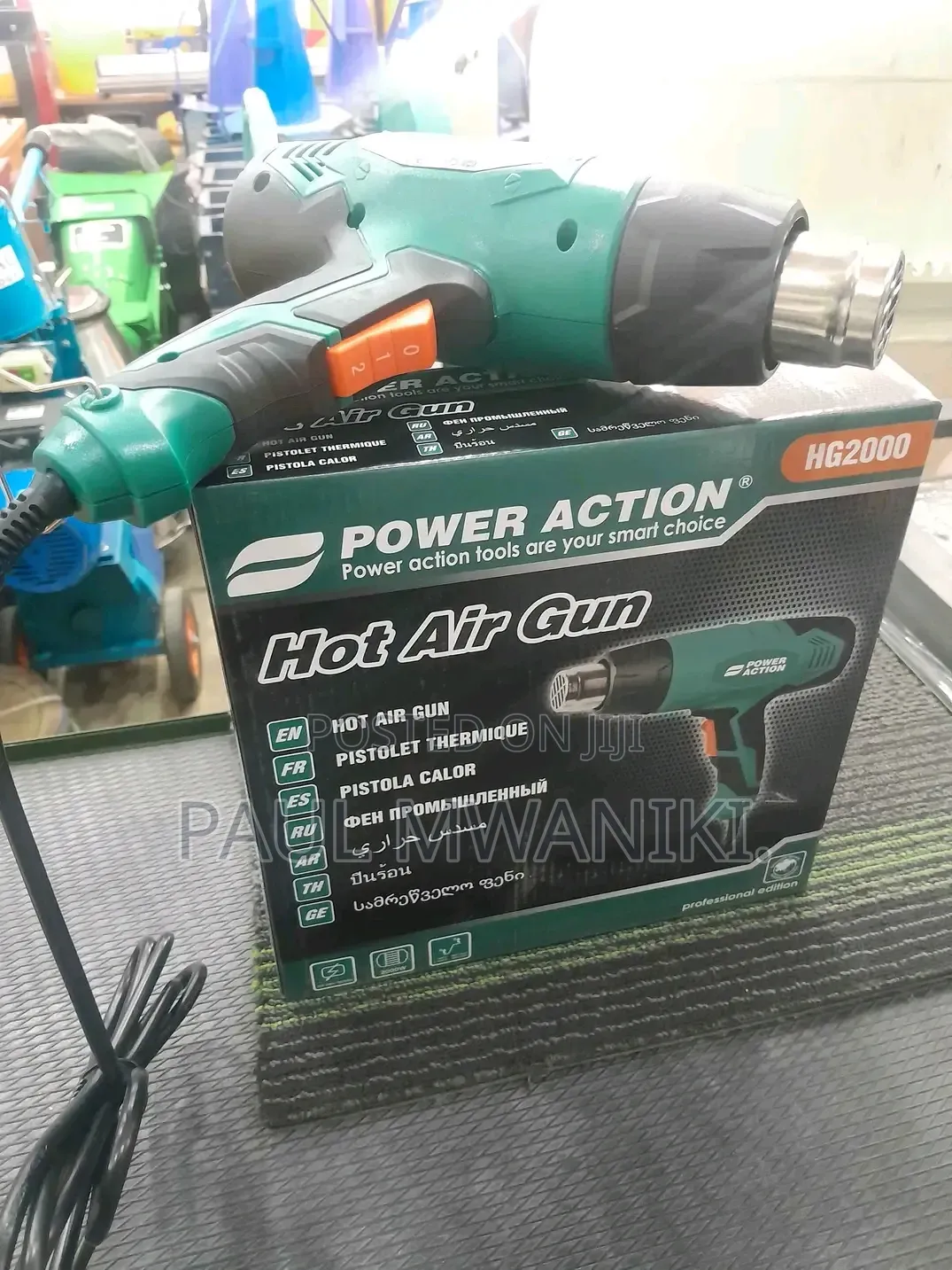 Power Action HG2000 Hot Air Gun 2000W Industrial Heat Gun