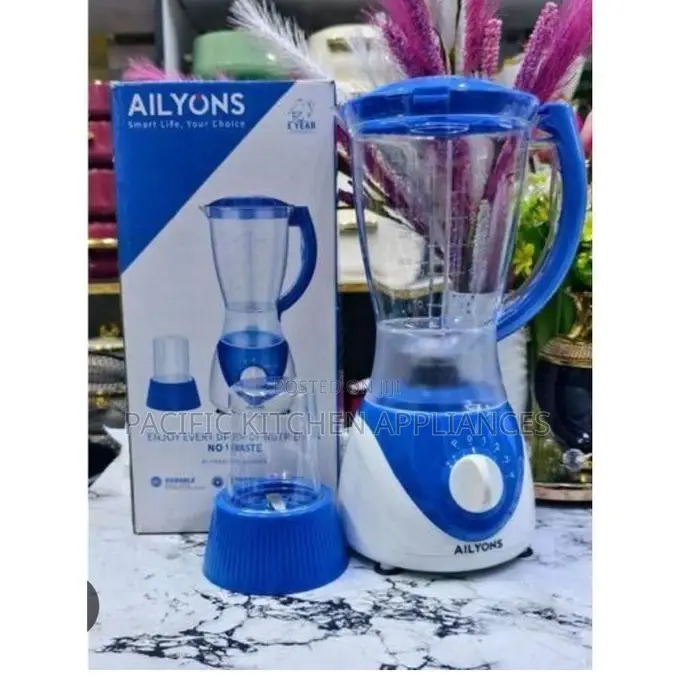 AILYONS DG-B302 Blender 2 in 1 With Grinder Machine 1.5L Blue