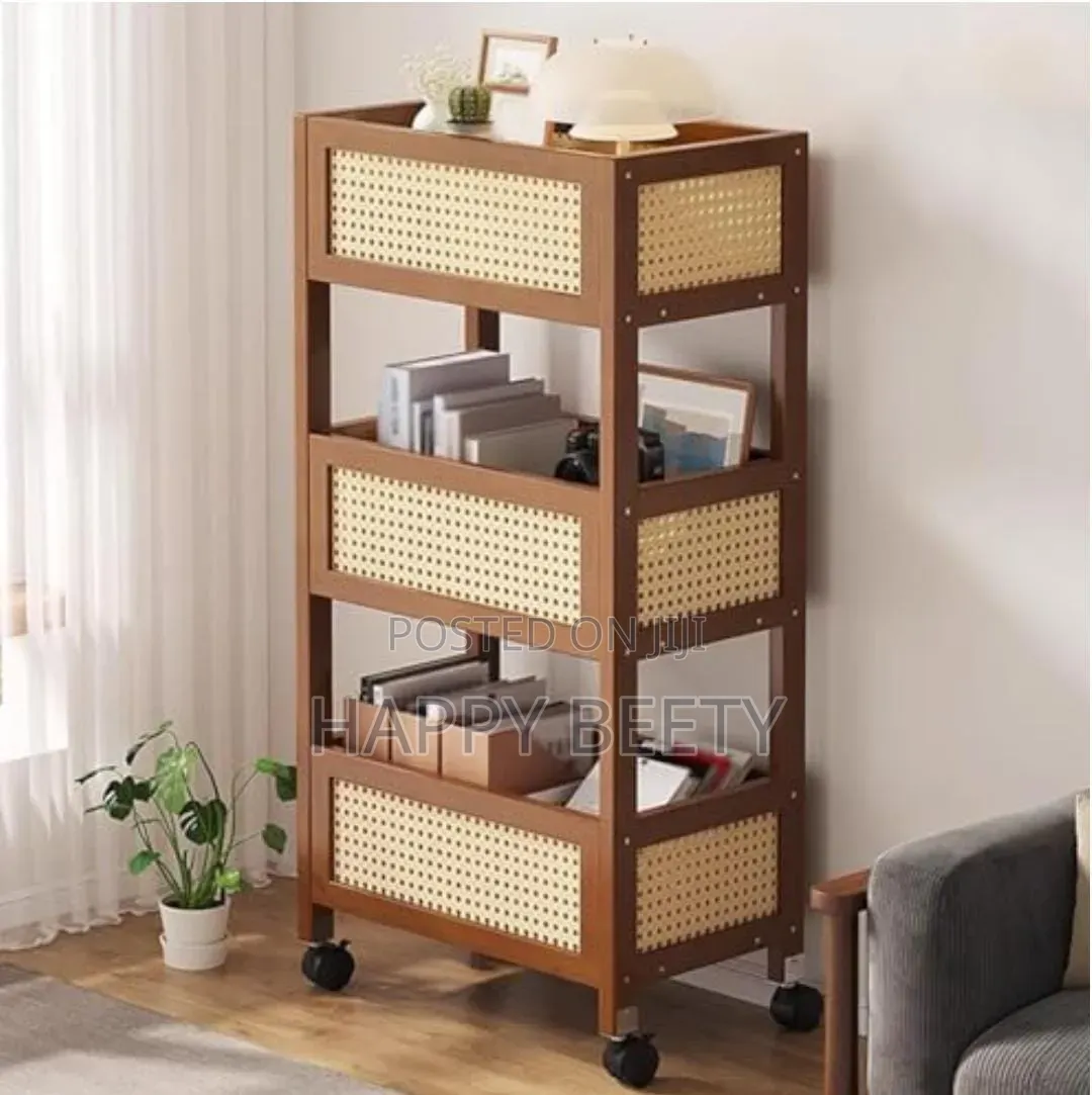 *3Tier Bamboo Slim Organiser Trolley*
Its Compact and Portable Design