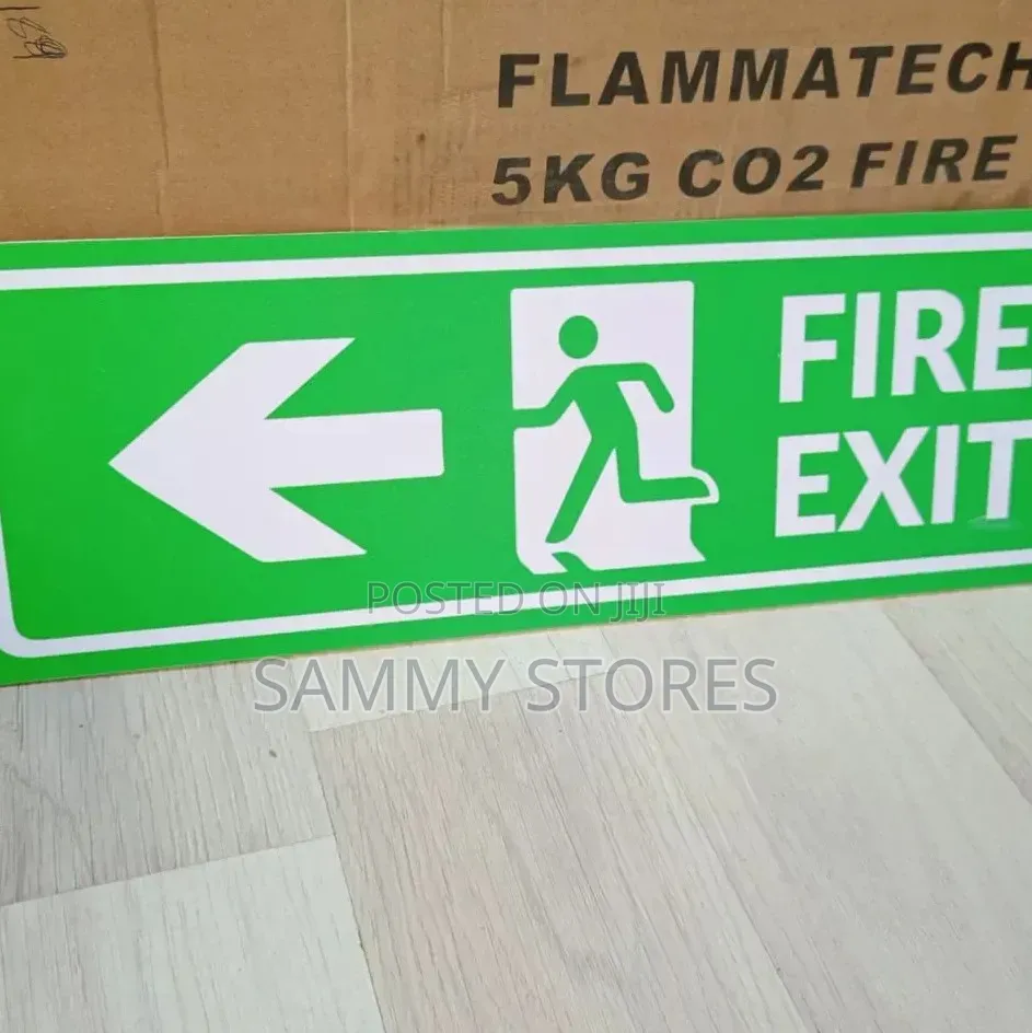 Glow in the Dark Fire Exit Sign