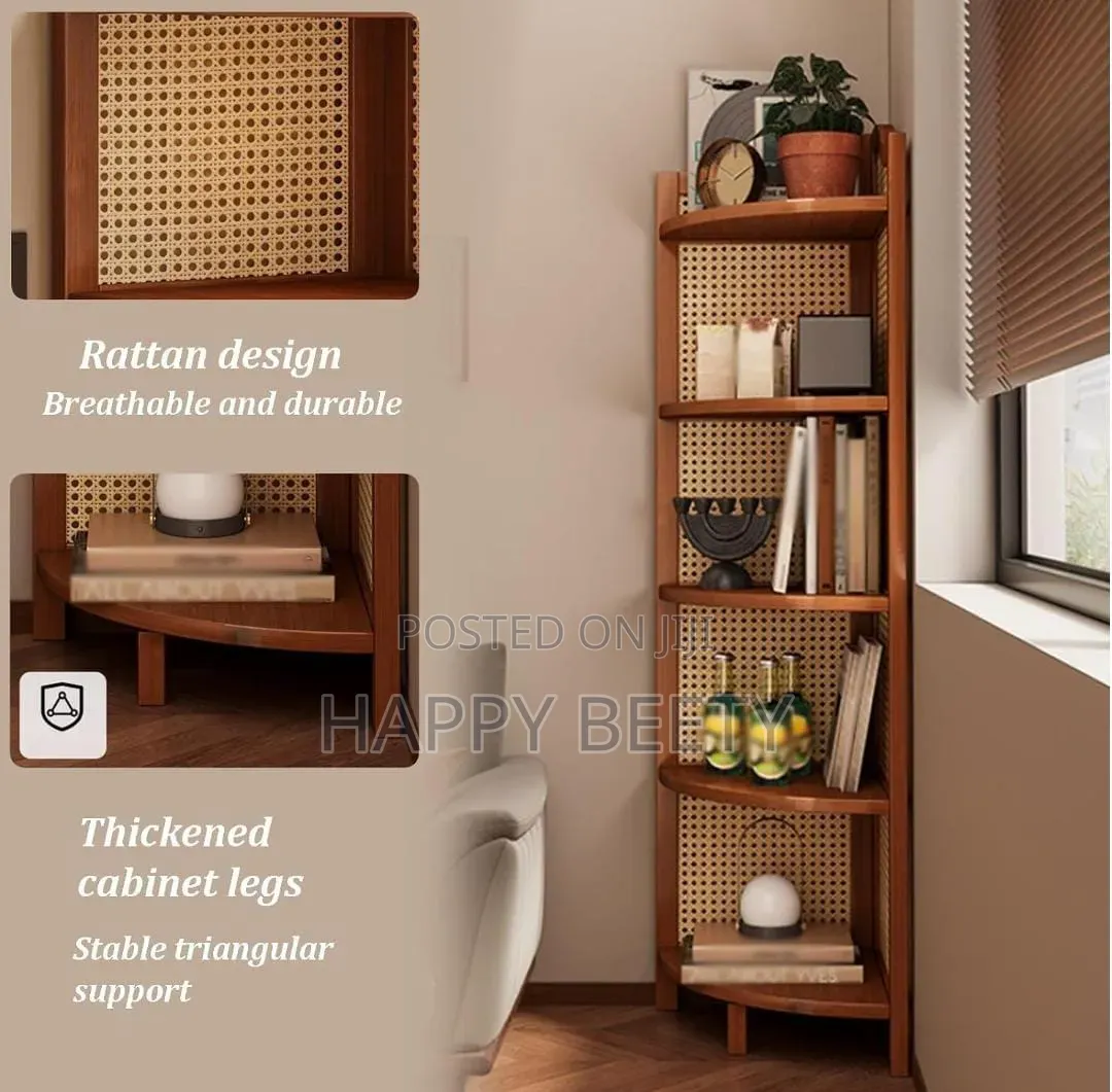 *5-Tier Bamboo Corner Shelf