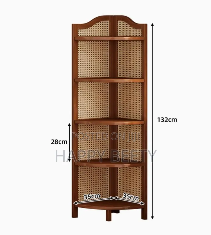 *5-Tier Bamboo Corner Shelf