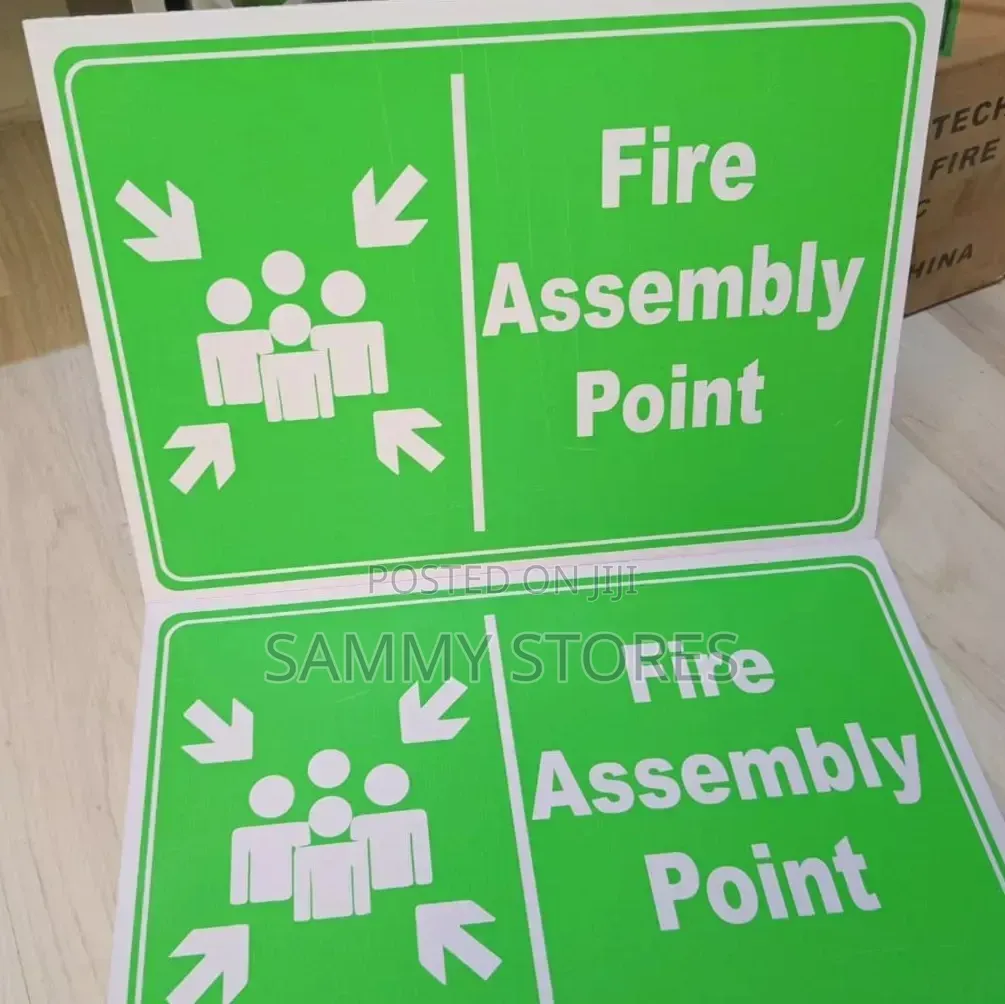 Fire Emergency Meeting Point Sign