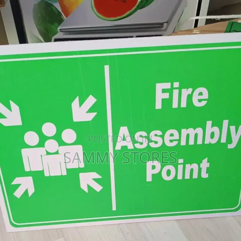 Fire Assembly Area Safety Label