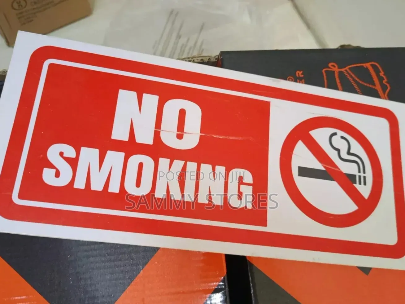 No Smoking Warning Label