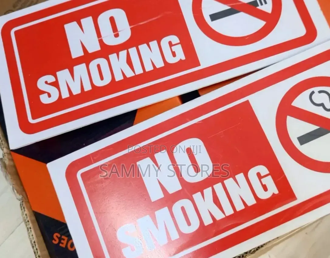 Smoke-Free Zone Warning Sign