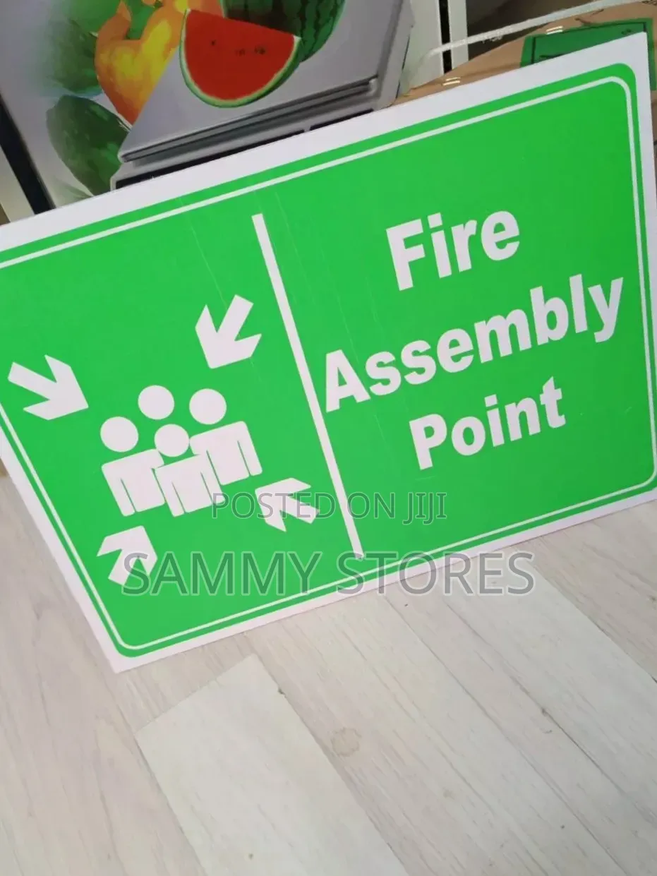Fire Evacuation Assembly Point Label