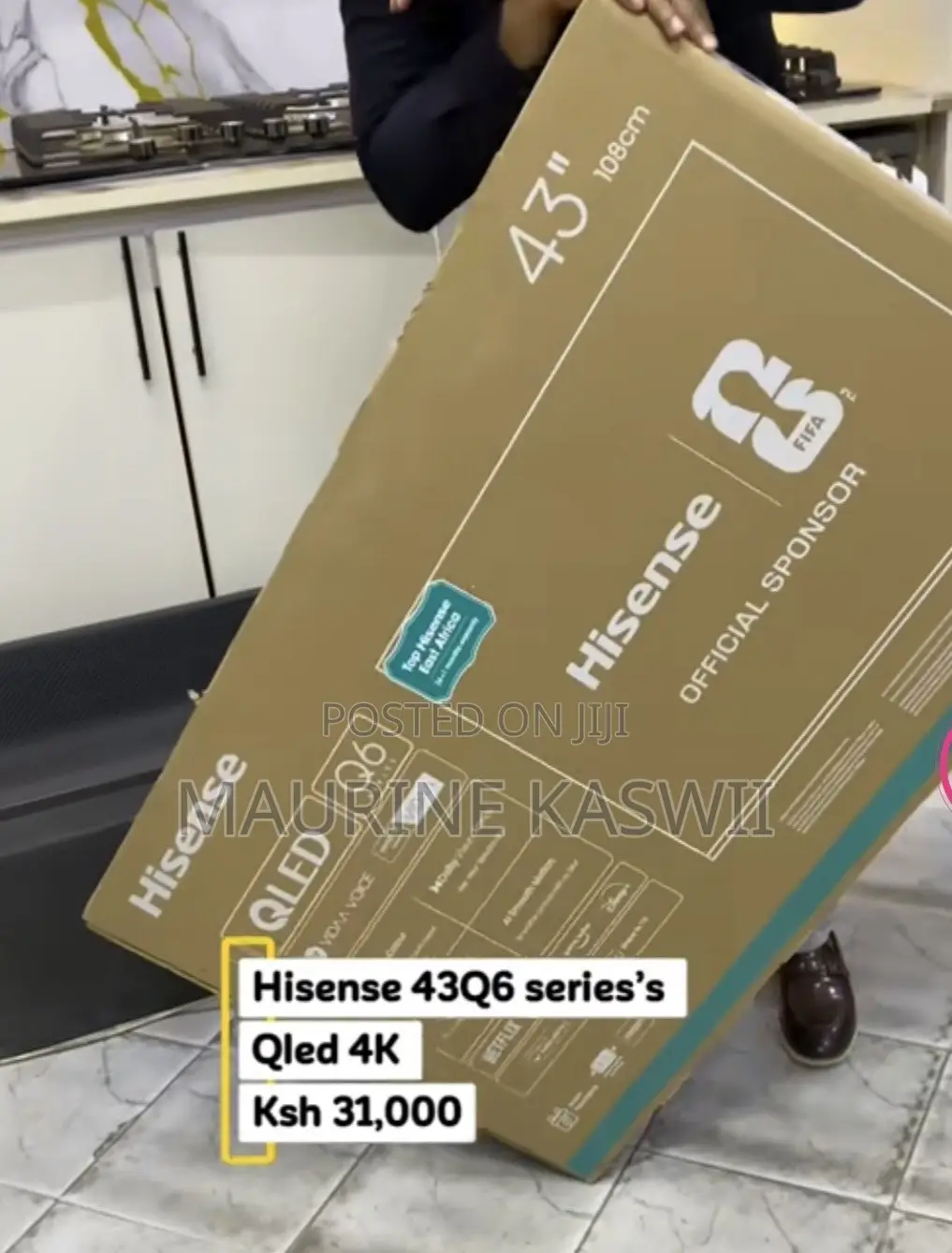 HISENSE 43”Qled 4k Without Free Wall Mount & Guard