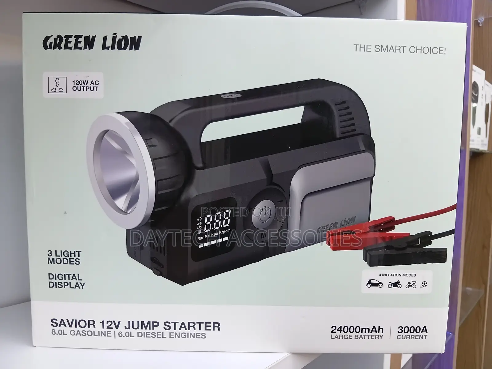 Green Lion Savior 12V 24000mAh Jump Starter and Power Station