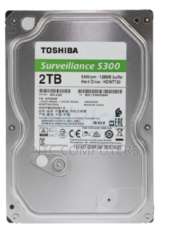 2TB TOSHIBA Internal HDD Hardisk Drive