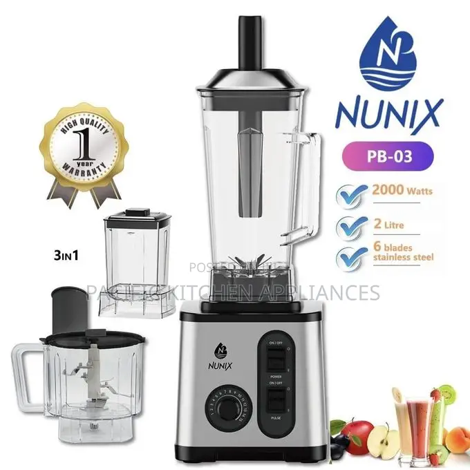 Nunix PB-03 3-in-1 Commercial Blender.