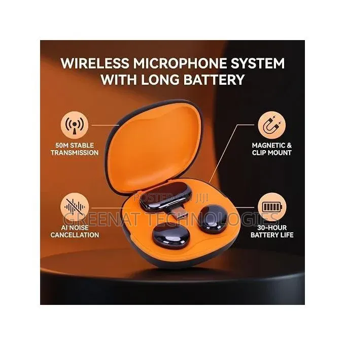 N7 Pro AI Powered Noise Cancelling Tiny Magnetic Microphones AI