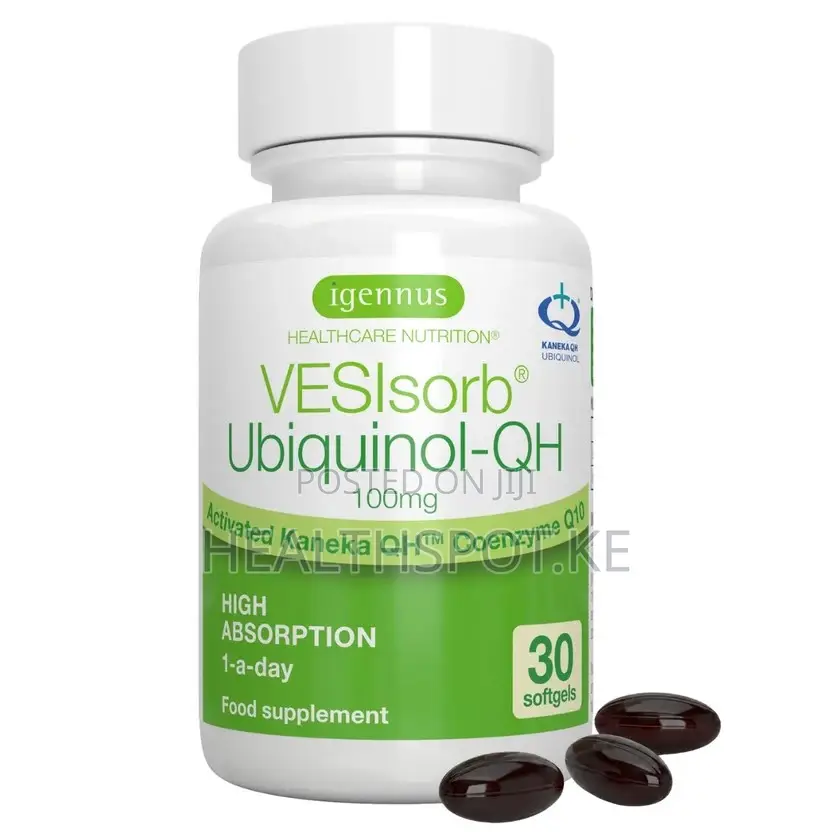 Igennus VESIsorb Ubiquinol-Qh Coenzyme Q10 100mg, 30 Softgels