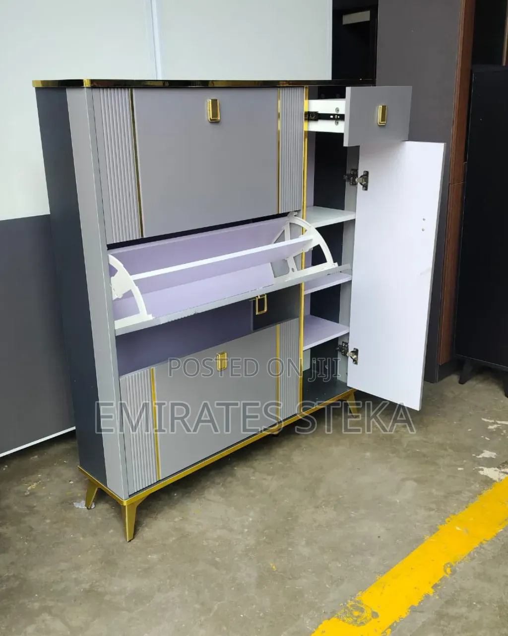 Modern Bucket Flip Shoe Cabinet