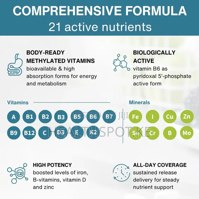 Igennus Methylated Women's Multivitamin With Iron, 60 Vegan Tablets