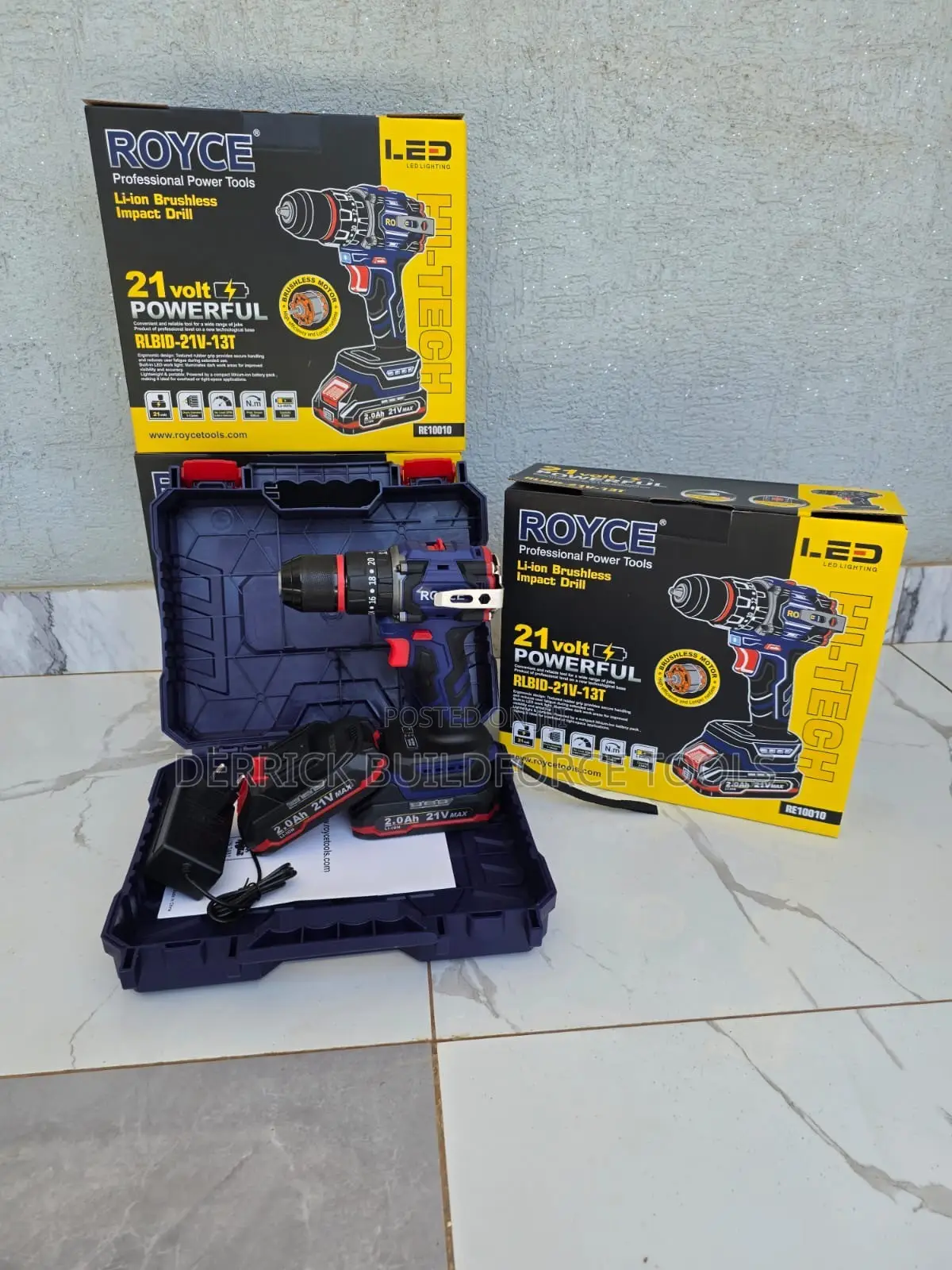 Royce Brushless Drill 21V 13T
