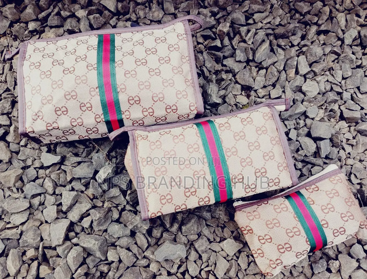 3pcs Set Gucci Cosmetics Bag (Rem