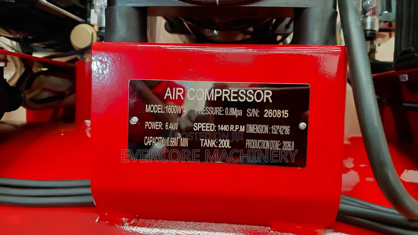 Sunshine Italy 200l Super Silent Electric Air Compressor Machine 6.5kw