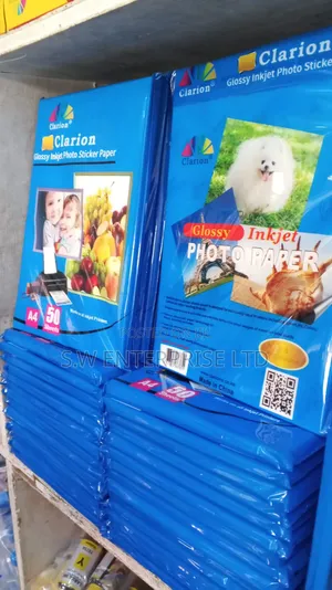 Clarion Glossy Inkjet Photo Sticker Paper