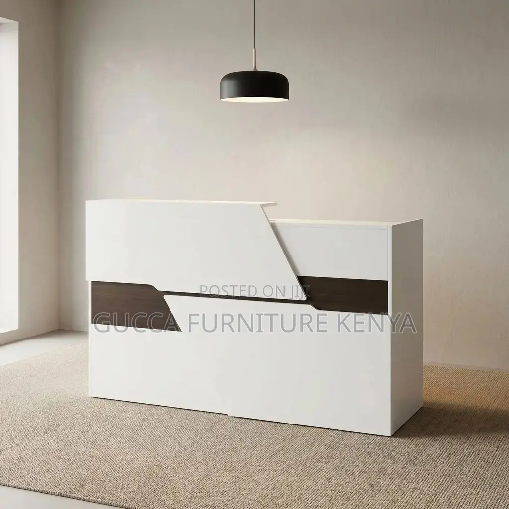 Imported White Reception Table-1600mm