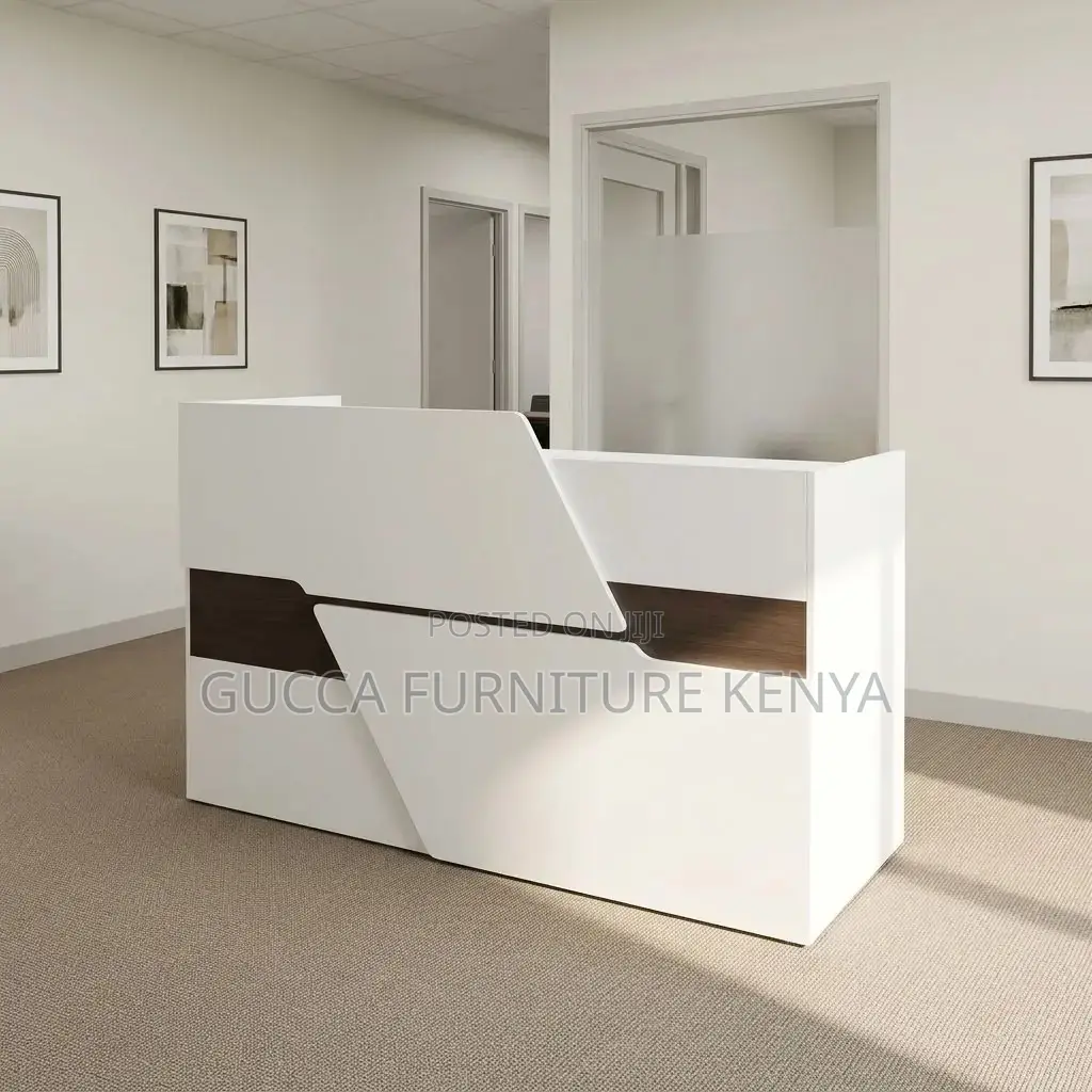 Imported White Reception Table-1600mm