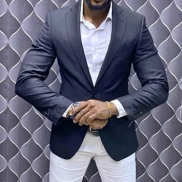Men Plain Slim Coats