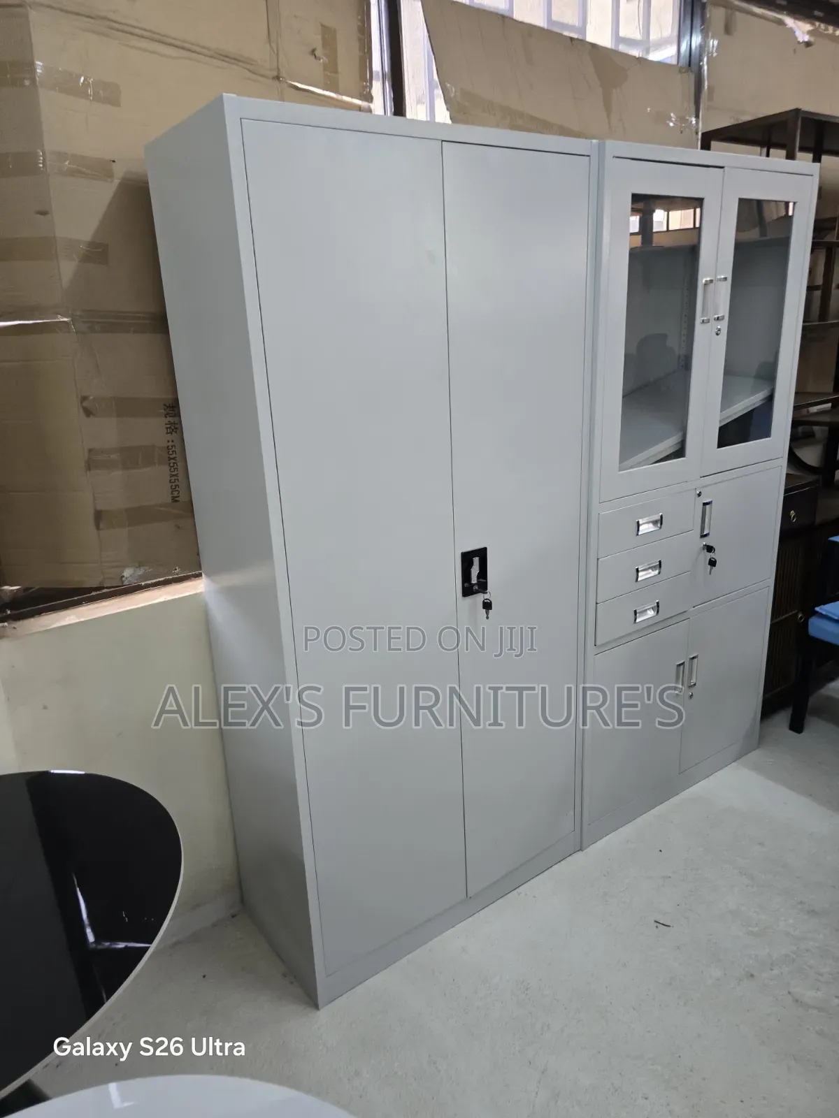 Filing Cabinet - 2 Doors Lockable Office File Cabinet