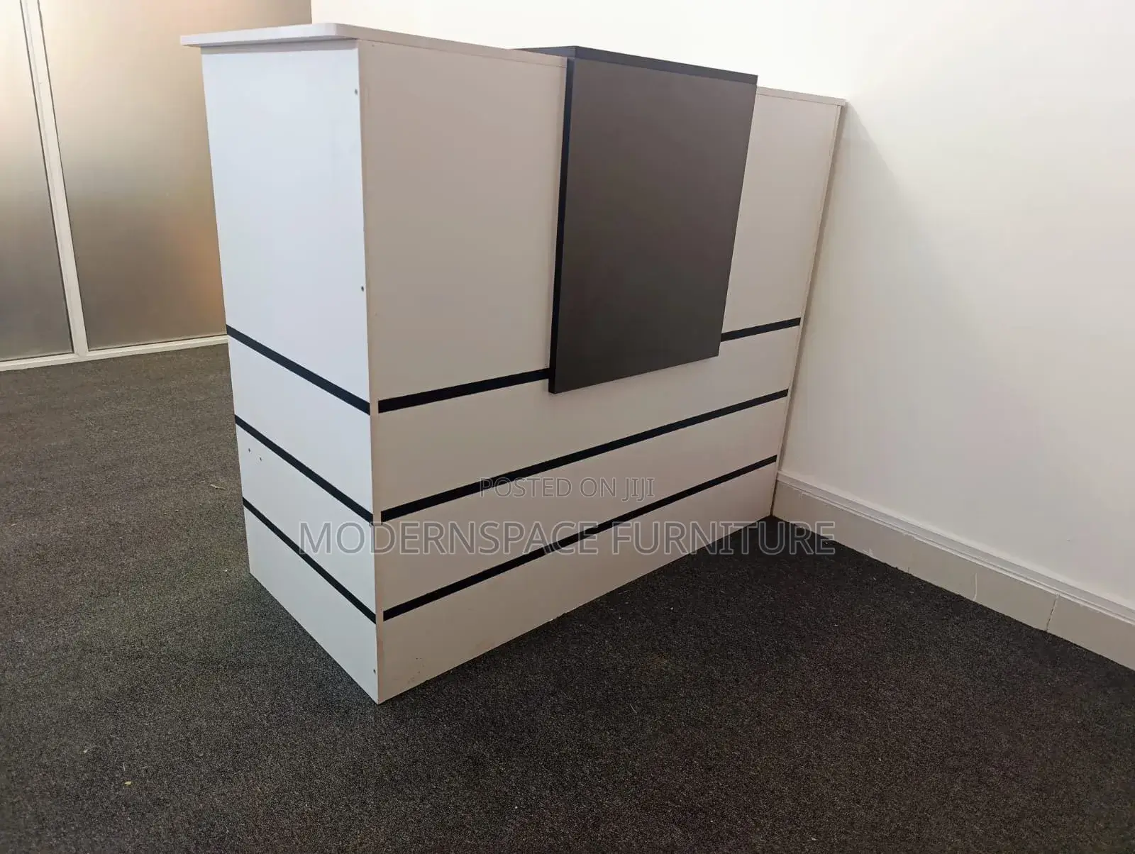 White Reception Desk