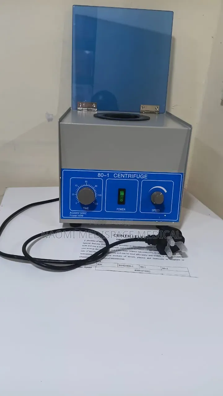Compact and Lightweight 6 Tube Centrifuge-for Laboratory