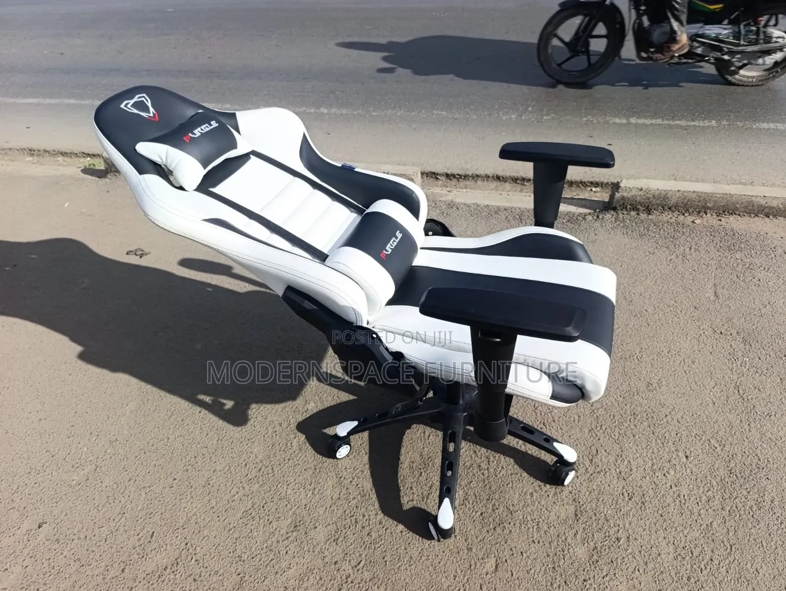 White & Black Gaming Chair