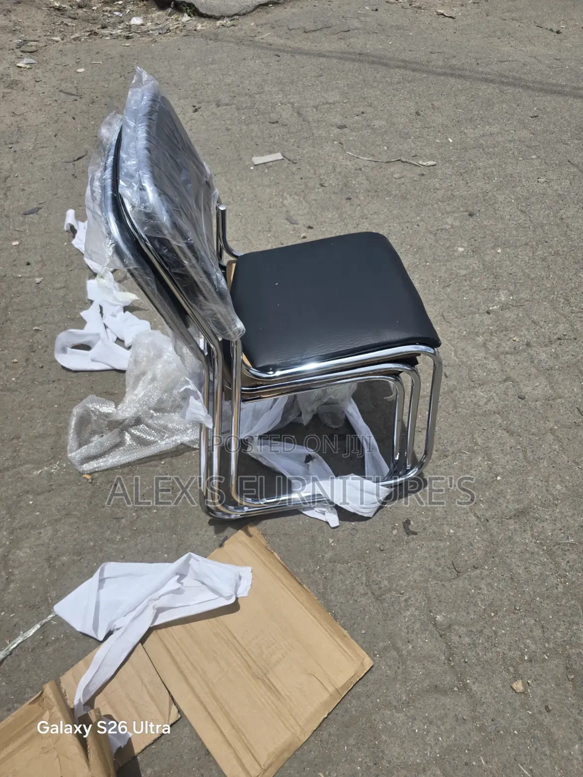 Ergonomic Chrome Office Chairs