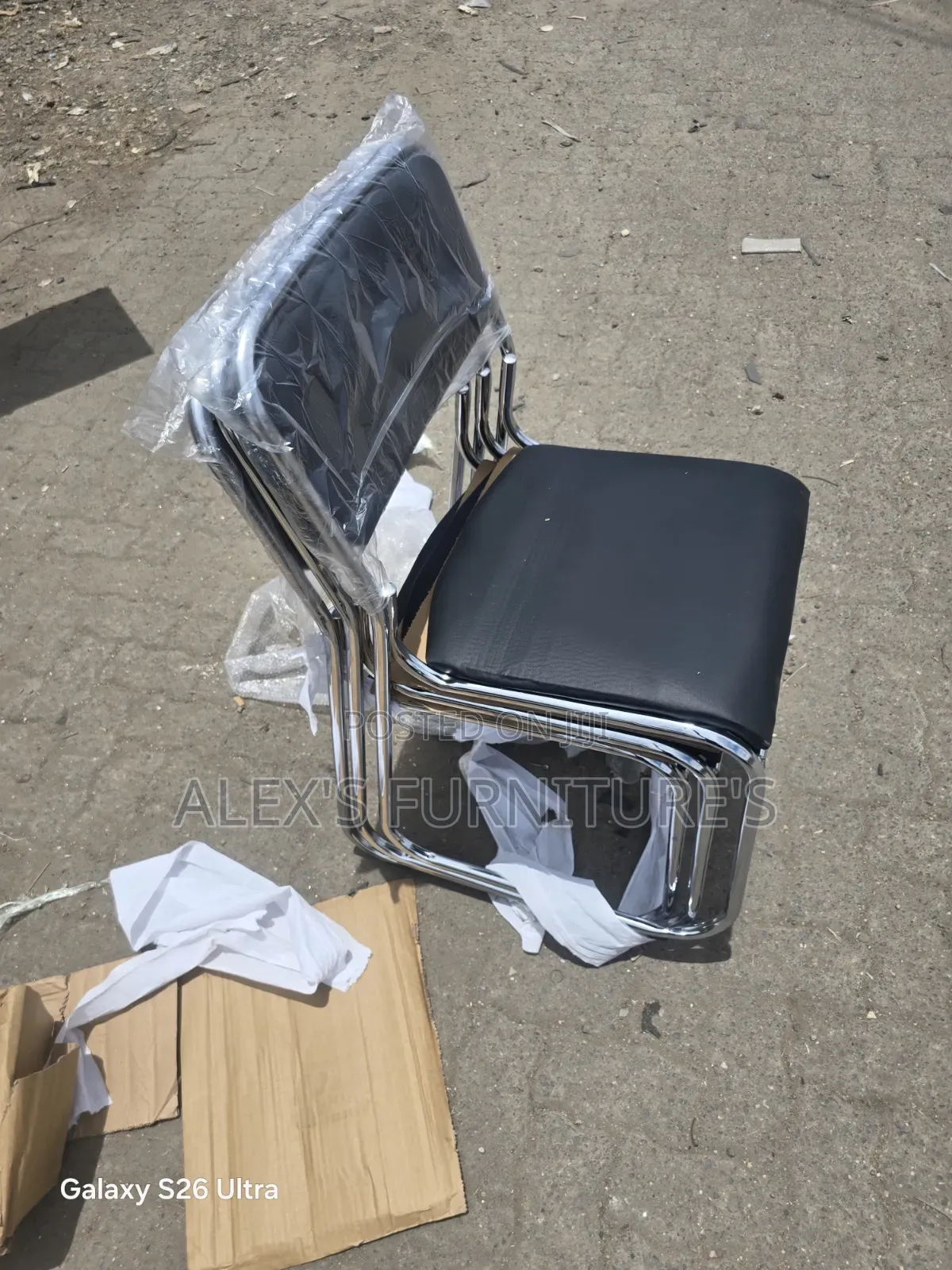 Ergonomic Chrome Office Chairs