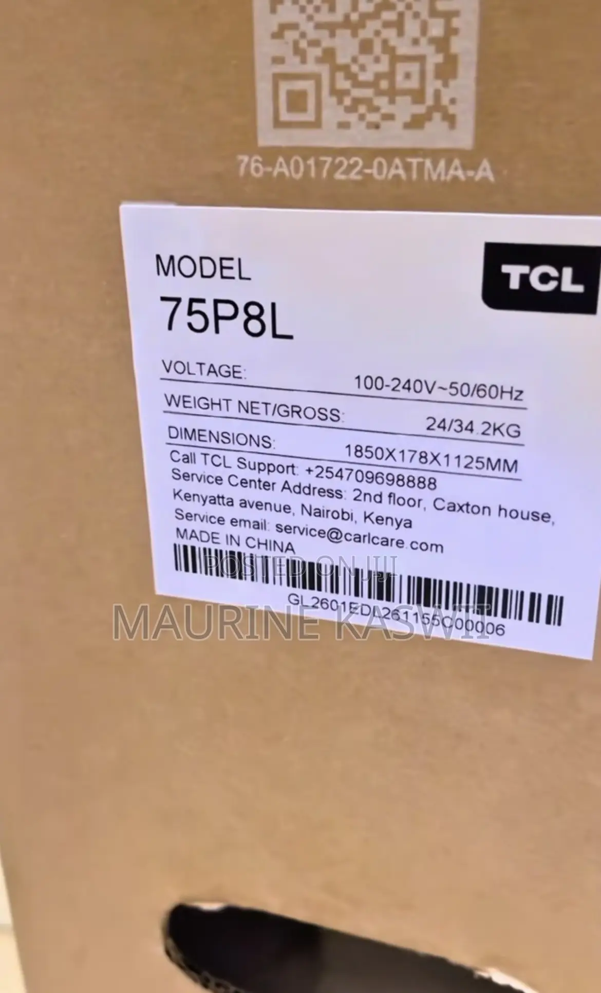 TCL P8L 75 Inch Premium QLED