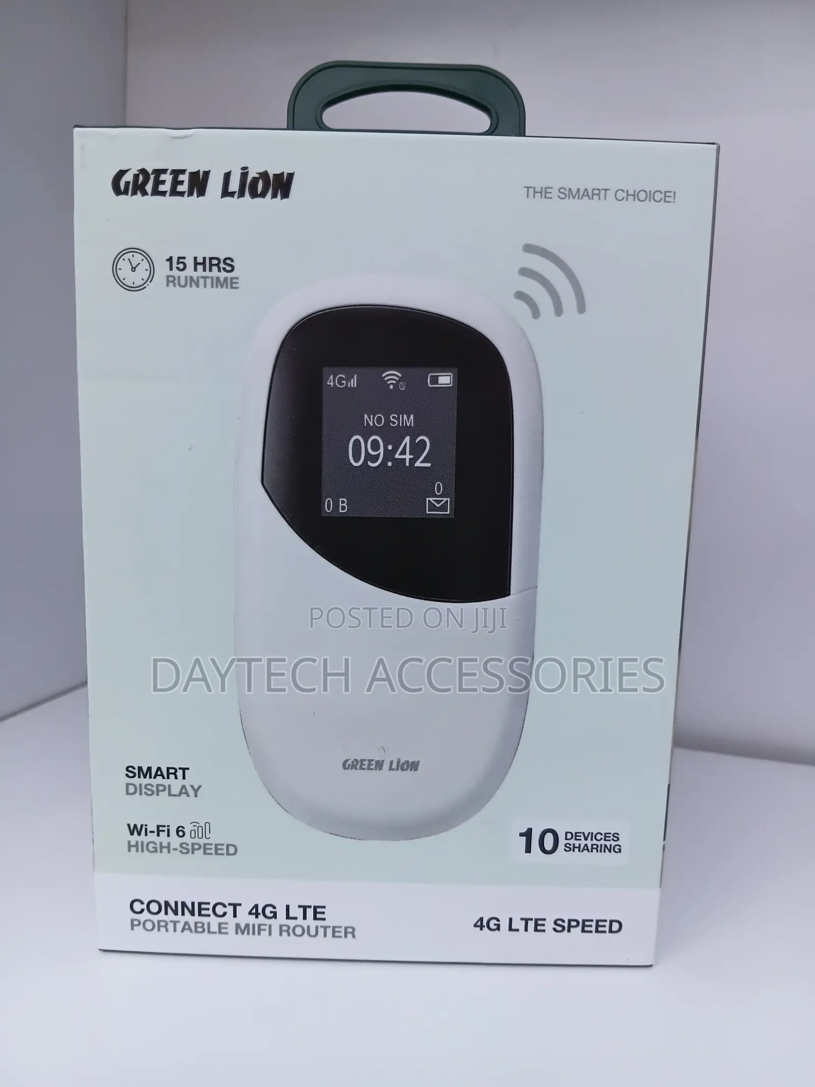Green Lion 4G LTE Portable MiFi Router (White)