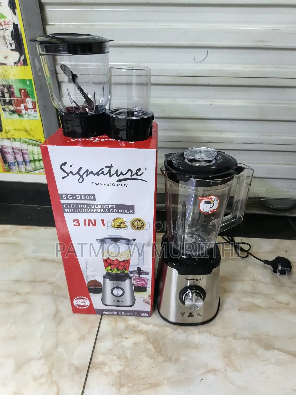 Signature 3in1 Blender 600W SG-B809