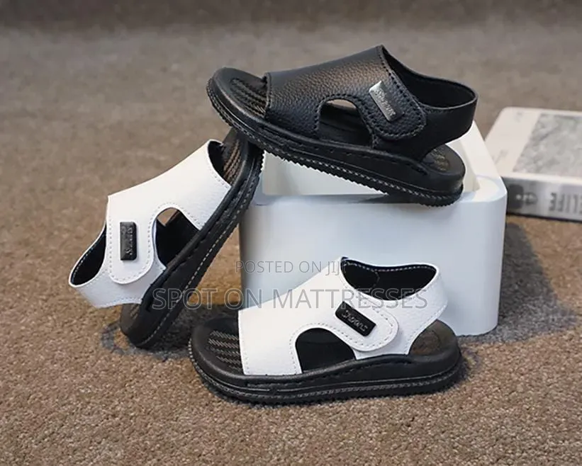 Sandals/Opens for Baby Boys. Sizes 21-36. Black and White Available.