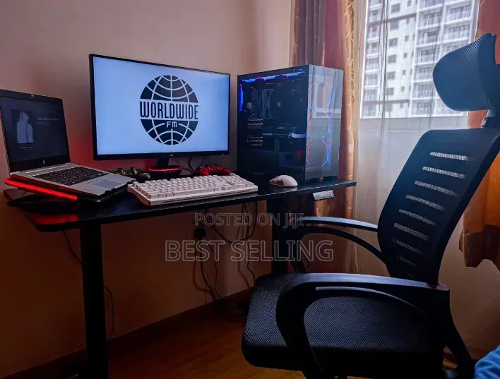 Happy Clients Black 1200mm Adjustable Height Electric Desk