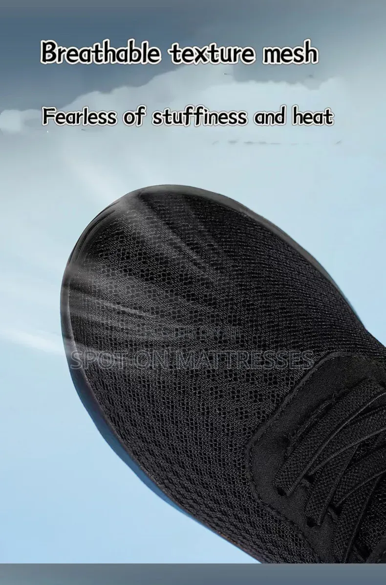 Unisex Breathable Sneakers. Sizes 28-40. Colours Black/Pink.