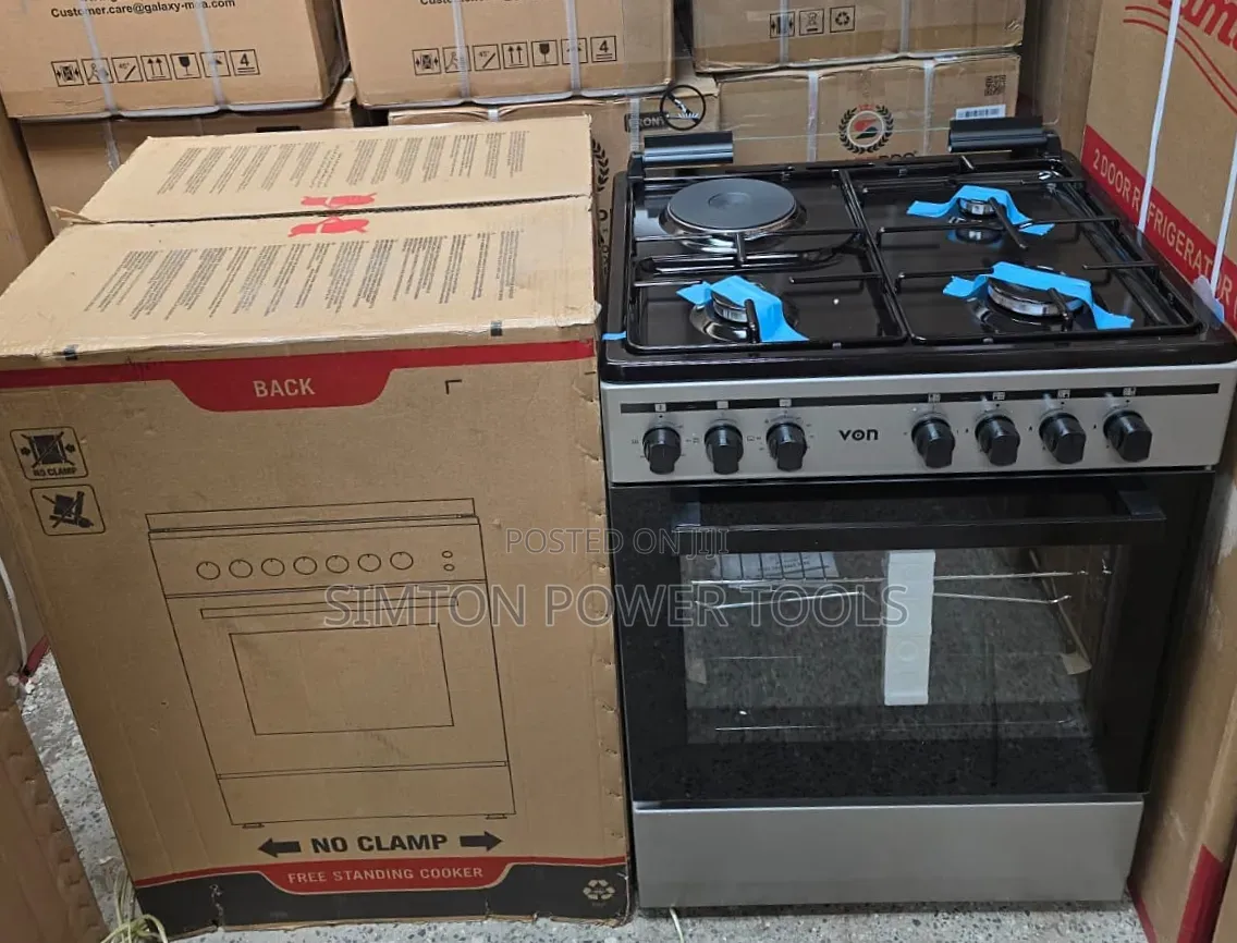 VON Dual-Fuel Freestanding Kitchen Cooker