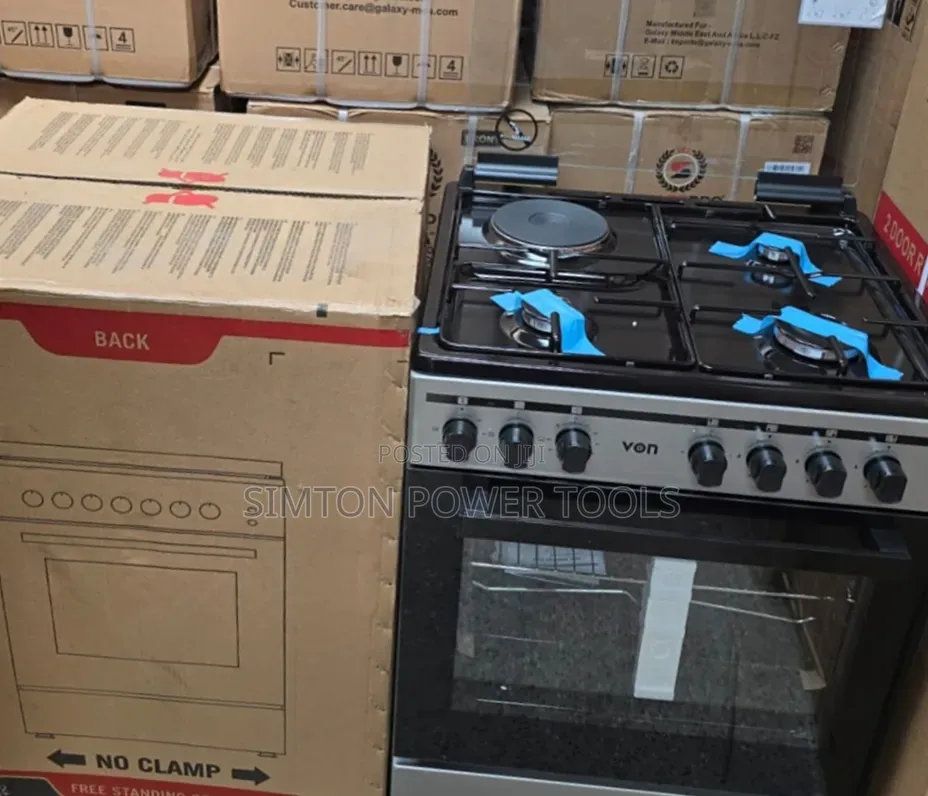 VON Dual-Fuel Freestanding Kitchen Cooker
