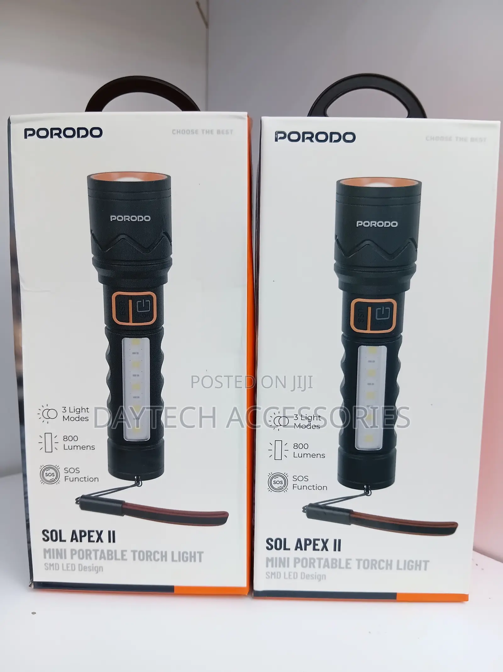 Porodo Handheld Sol Apex II Mini Torch Light.